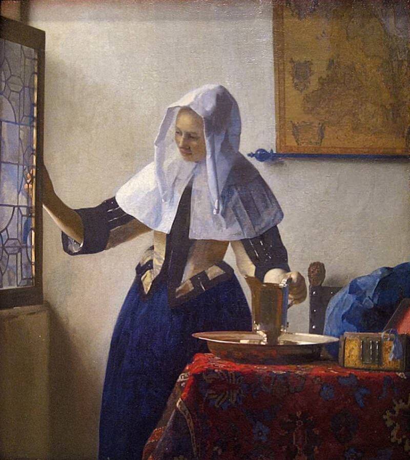 Woman with a Water Jug, 1664 by Johannes Vermeer