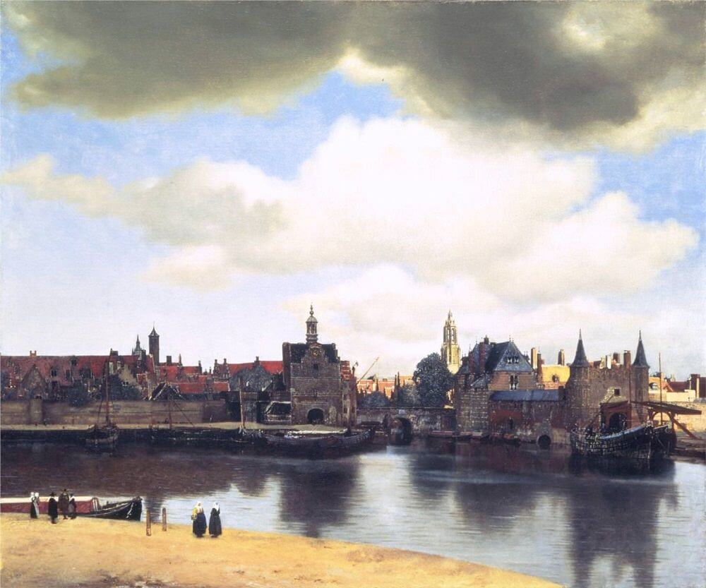 View of Delft, 1660 by Johannes Vermeer