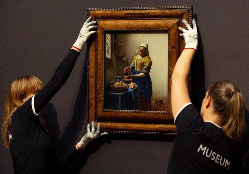 Photo of Vermeer's The Milkmaid