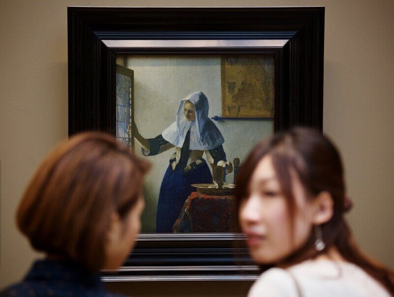 Photo of Woman with a Water Jug by Johannes Vermeer