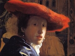 Girl with a Red Hat by Johannes Vermeer